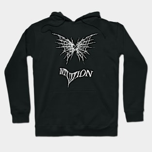 intuition halloween spider web heart Hoodie